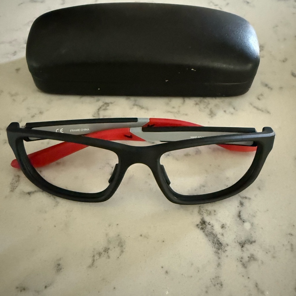 Nike Kids Black and Red Glasses 5044